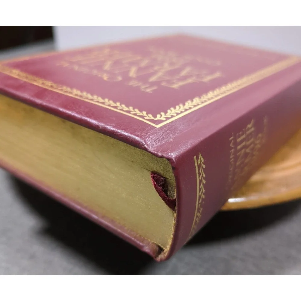 Fannie Farmer Cookbook Leather Bound All Edges Gilt (AEG) 1996 Commemorative Ed.